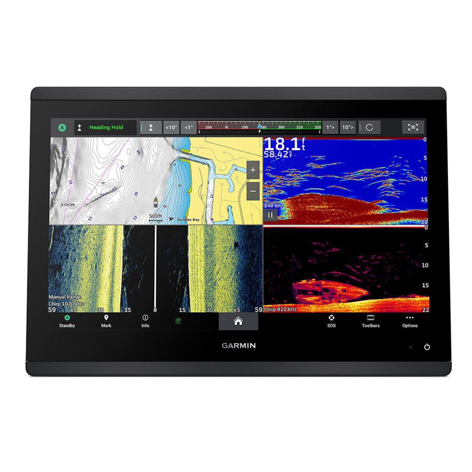 Garmin GPSMAP 1643xsv 16" Chartplotter with Sonar & Garmin Navionics+ Mapping