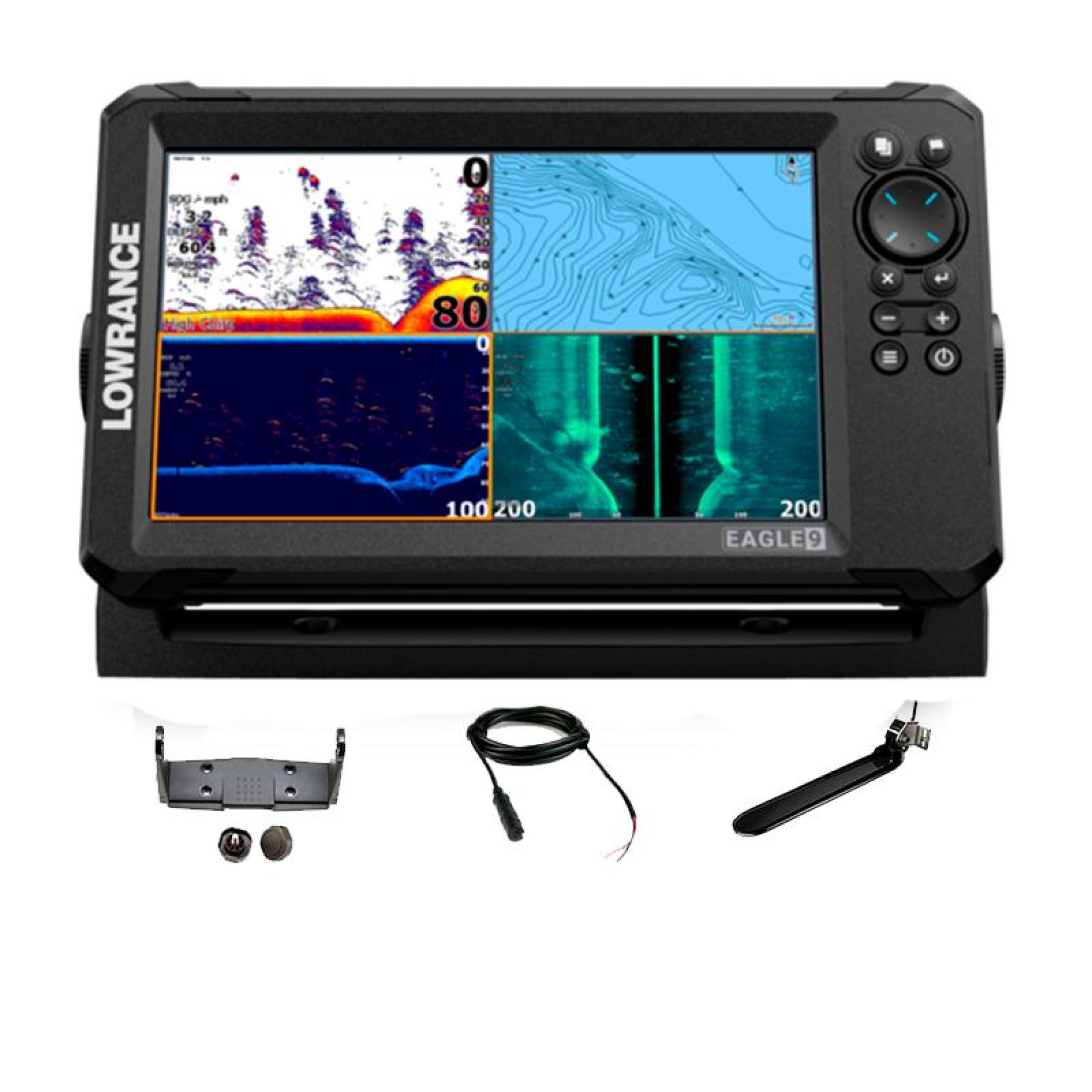 Lowrance Eagle 9 Fish Finder/Chartplotter with TripleShot HD Transducer
