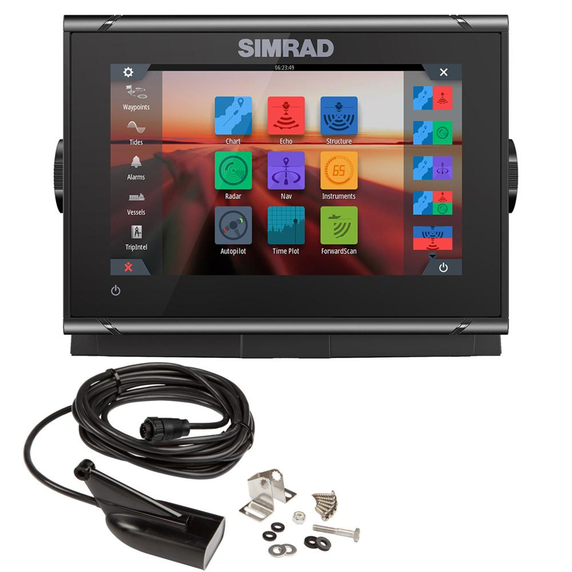 Simrad GO7 XSR Chartplotter/Fishfinder with Active Imaging 3-in-1 & C-MAP DISCOVER