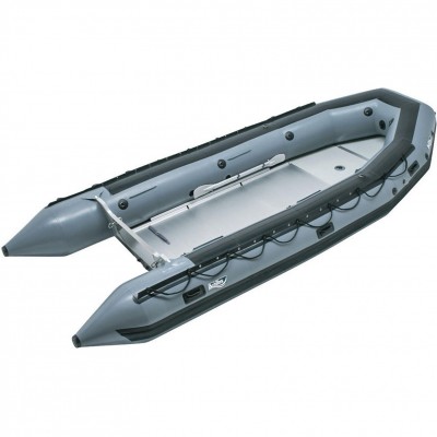Achilles SU-14 Heavy Duty Inflatable Boat 14' Hypalon with Aluminum Floor - Grey 2025 Edition