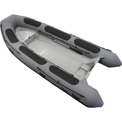 Defender 460 Fiberglass RIB 15'1" Rigid Hull Inflatable Boat - Grey 2025 Edition