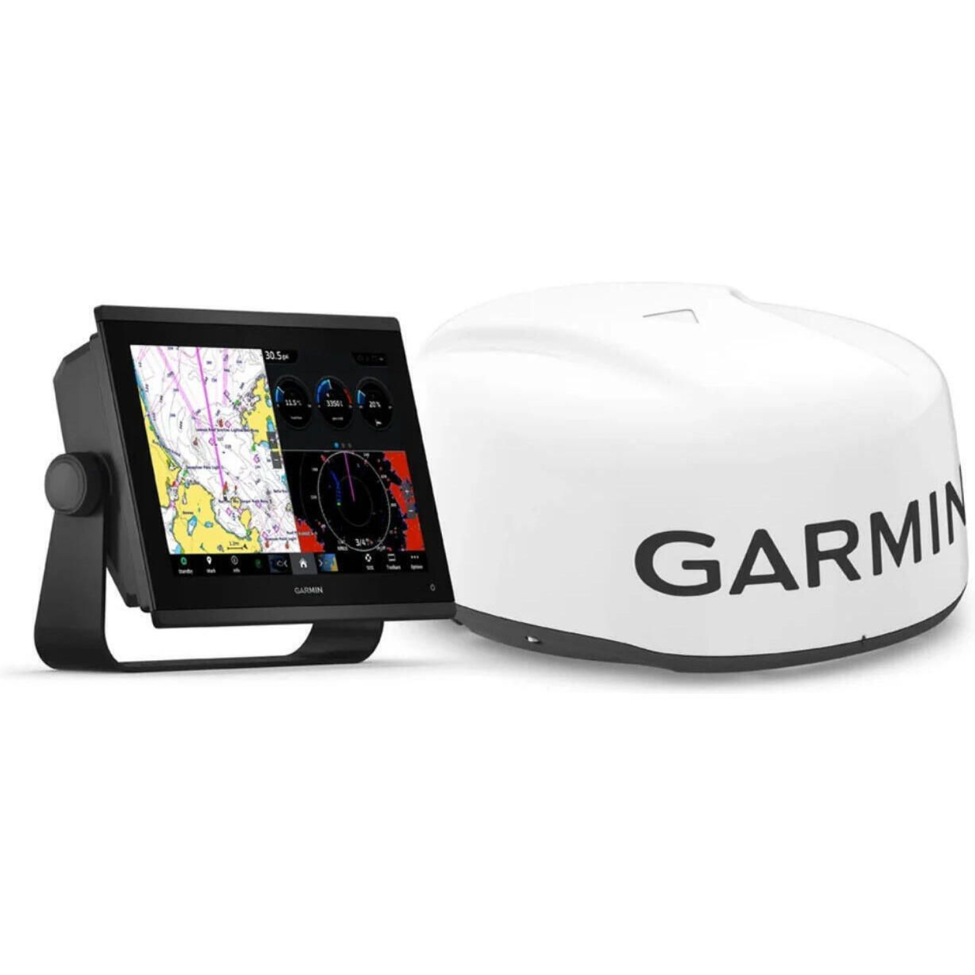 Garmin GPSMAP 1223xsv 12" Sonar Chartplotter with GMR 18 HD3 Radome & Worldwide Basemap