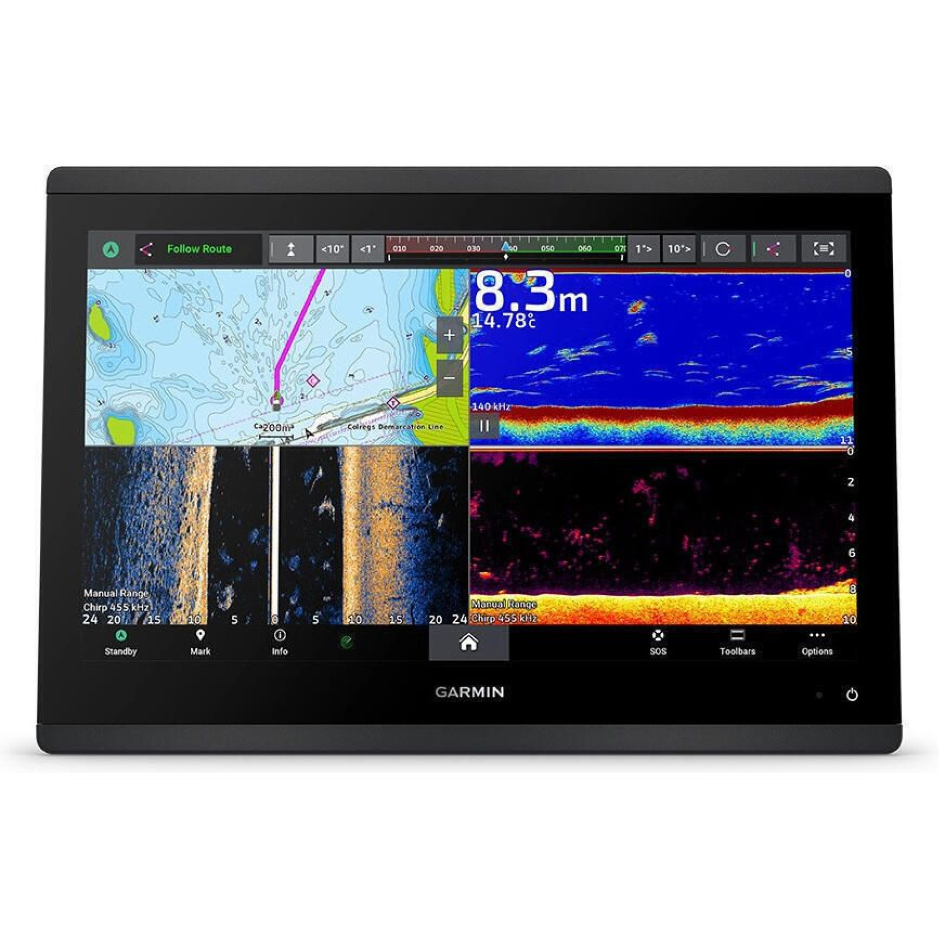 Garmin GPSMAP 1623 16" Non-Sonar Marine Chartplotter with Worldwide Basemap – 010-02919-00