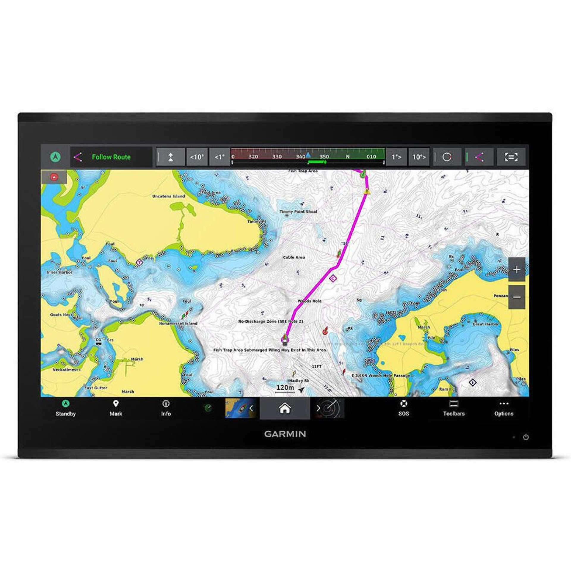Garmin GPSMAP 9027 27" Non-Sonar Marine Chartplotter with Worldwide Basemap