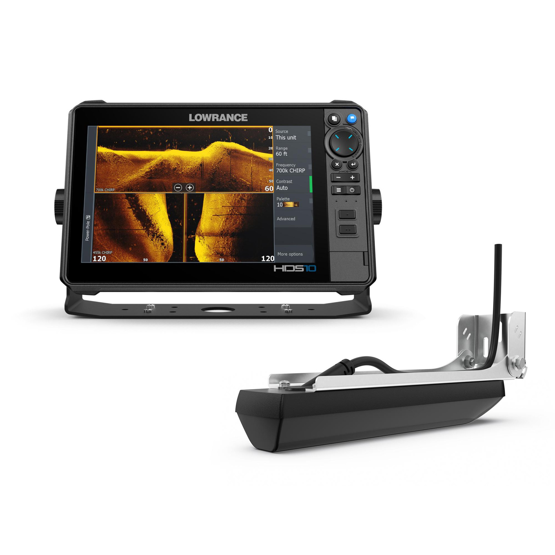 Lowrance HDS PRO 12" Fishfinder Chartplotter with Active Imaging HD Transducer & C-MAP DISCOVER OnBoard