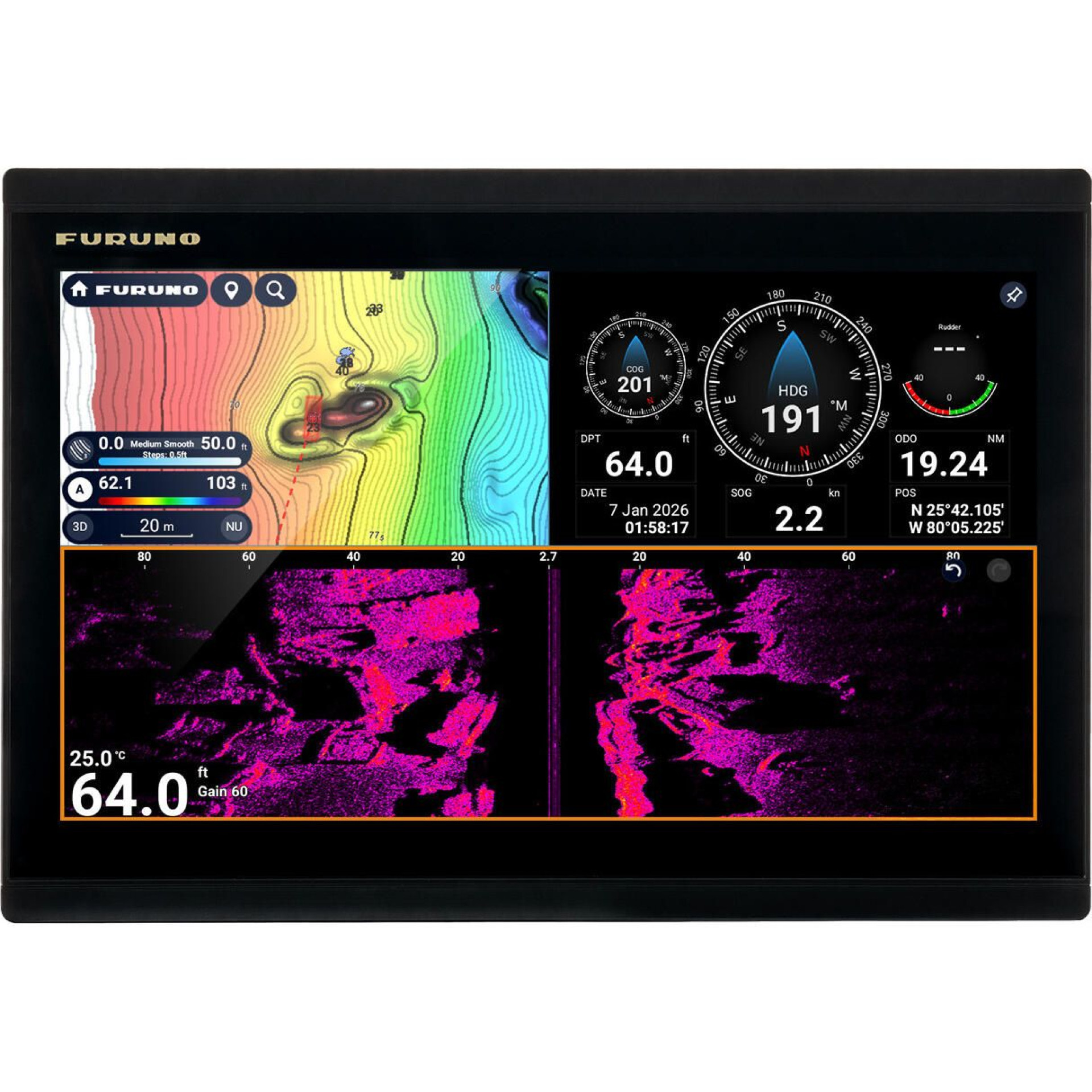 Furuno TZMAP13 13" Stand-Alone Multifunction Display