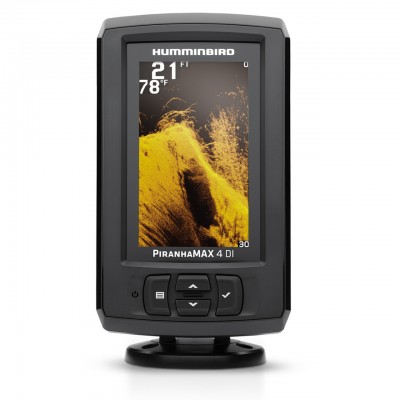 Humminbird PiranhaMAX 4 DI Fish Finder | 4.3" Color LCD & MEGA Down Imaging | 410160-1