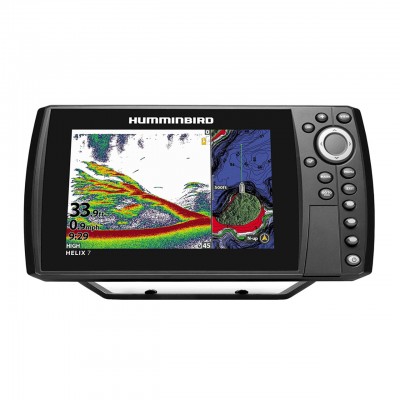 Humminbird HELIX 7 CHIRP GPS G4N - 7" HD Fish Finder with Networking & Dual Spectrum CHIRP - 411630-1