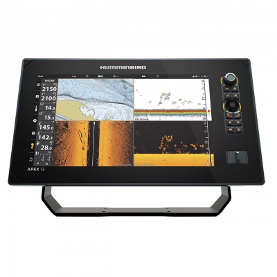 Humminbird APEX 13 MSI+ Chartplotter - 13.3" Full HD Touchscreen with XM 14 HW MSI T Transducer - 411470-1