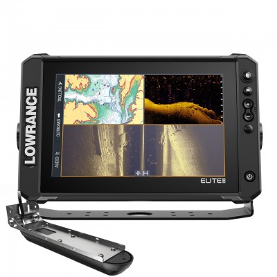 Lowrance Elite FS 10 Fish Finder - 10-Inch Multi-Touch Display - Active Imaging 3-in-1 Transducer - C-MAP Contour+ - 000-16430-001