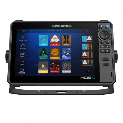 Lowrance HDS PRO 10 Fish Finder - 10-Inch SolarMAX HD IPS Display - Preloaded C-MAP DISCOVER OnBoard - 000-15999-001