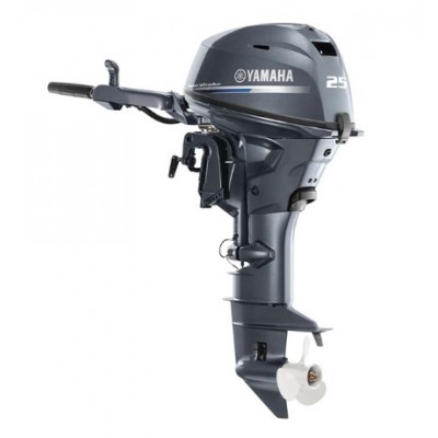 Yamaha 25hp Four Stroke Outboard Motor - Tiller Handle - Manual Start - 20" Shaft - F25LMHC