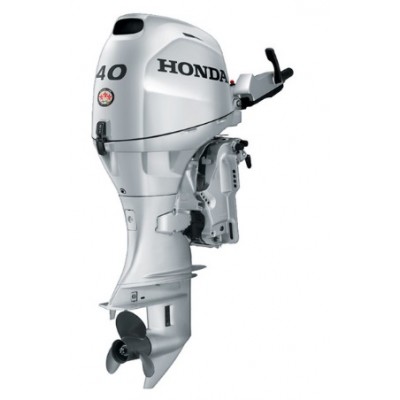Honda BF40 40hp Outboard Motor - Electric Start - 20-inch Long Shaft - Tiller Control - BF40D4LHA