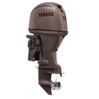 Yamaha - F70 Matte Brown Outboard - 70hp 4-Stroke 20" Shaft - F70LB3